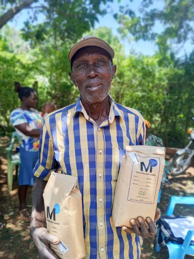 Aus der Bauerngemeinschaft von MOTHERLAND: zertifiziertes Nyota-Bohnensaatgut, Siaya County