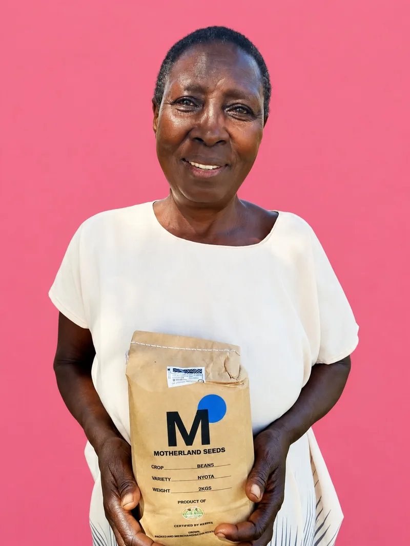 Aus der Bauerngemeinschaft von MOTHERLAND: zertifiziertes Nyota-Bohnensaatgut, Siaya County